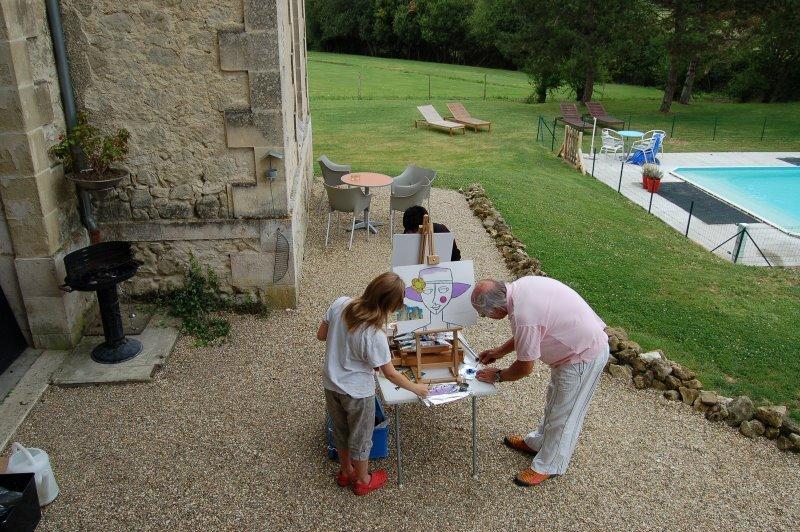 La Vieille Ecole Panzió Bourgougnague Kültér fotó